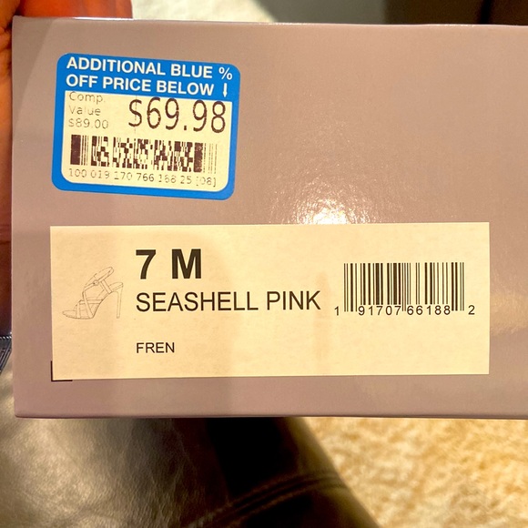 NWT Jennifer Lopez seashell pink color heels, size 7, super pretty! - Picture 11 of 11